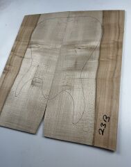 Spalted Flame Maple Drop Top Luthier Guitar Figured Wood Bookmatched Set No:23
