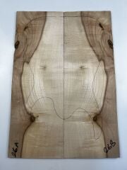 Spalted Flame Maple Drop Top Luthier Guitar Figured Wood Bookmatched Set No:26