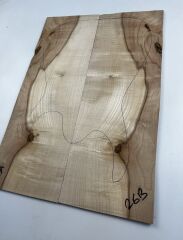 Spalted Flame Maple Drop Top Luthier Guitar Figured Wood Bookmatched Set No:26
