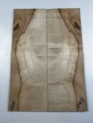 Spalted Flame Maple Drop Top Luthier Guitar Figured Wood Bookmatched Set No:27
