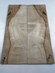 Spalted Flame Maple Drop Top Luthier Guitar Figured Wood Bookmatched Set No:27