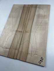 Spalted Flame Maple Drop Top Luthier Guitar Figured Wood Bookmatched Set No:29
