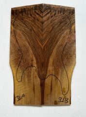 Turkish Walnut Drop Top Luthier Guitar Figured Wood Bookmatched Set No:31