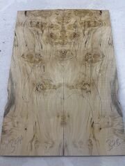 Spalted Burl Maple Drop Top Luthier Guitar Figured Wood Bookmatched Set No:37