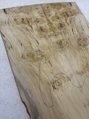 Spalted Burl Maple Drop Top Luthier Guitar Figured Wood Bookmatched Set No:37