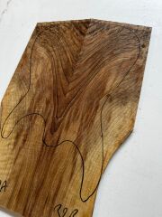 Turkish Walnut Drop Top Luthier Guitar Figured Wood Bookmatched Set No:32