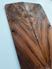 AAA Bastogne Walnut Drop Top Luthier Guitar Figured Wood Bookmatched Set No:35