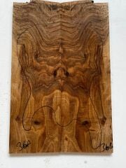 Turkish Walnut Drop Top Luthier Guitar Figured Wood Bookmatched Set No:36