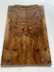 Turkish Walnut Drop Top Luthier Guitar Figured Wood Bookmatched Set No:36