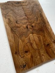 Turkish Walnut Drop Top Luthier Guitar Figured Wood Bookmatched Set No:36