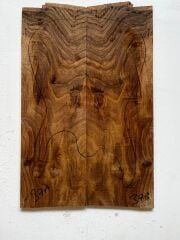 Turkish Walnut Drop Top Luthier Guitar Figured Wood Bookmatched Set No:37