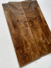 Turkish Walnut Drop Top Luthier Guitar Figured Wood Bookmatched Set No:37