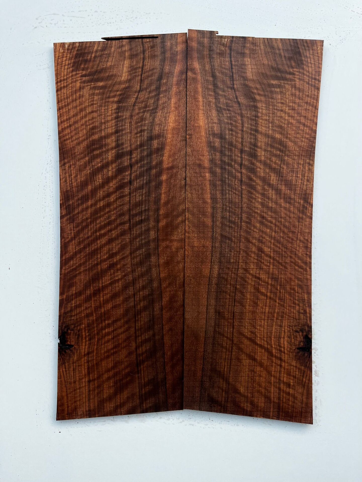 MG Bastogne Walnut Drop Top Luthier Guitar Figured Wood Bookmatched Set No:38