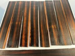 Macassar Ebony Electric Guitar Fretboard Blank