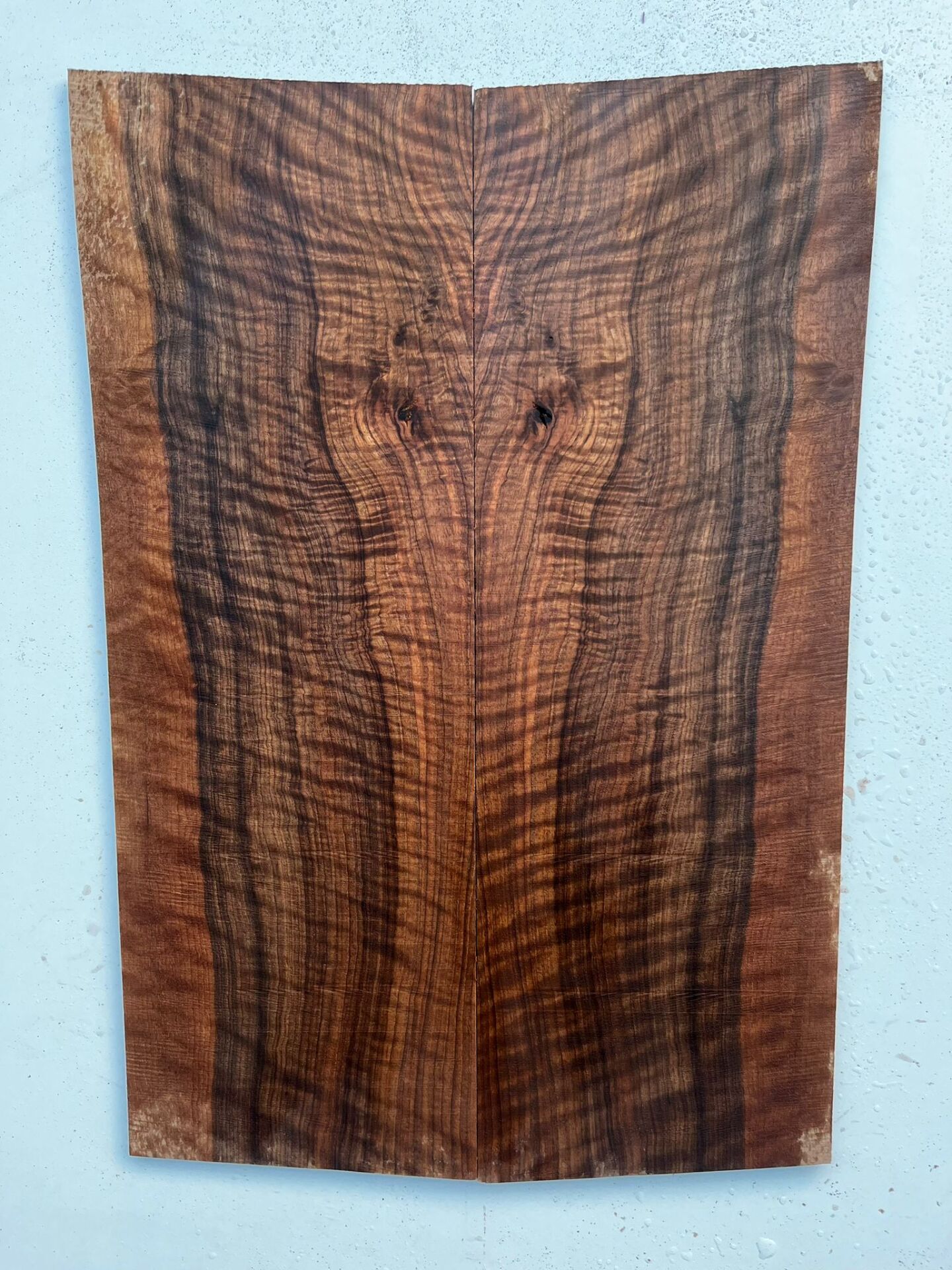 MG Bastogne Walnut Drop Top Luthier Guitar Figured Wood Bookmatched Set No:40