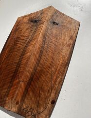 MG Bastogne Walnut Drop Top Luthier Guitar Figured Wood Bookmatched Set No:45
