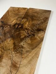 Burl Walnut Drop Top Luthier Guitar Figured Wood Bookmatched Set No:46