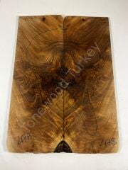 Burl Walnut Drop Top Luthier Guitar Figured Wood Bookmatched Set No:47