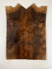Burl Walnut Drop Top Luthier Guitar Figured Wood Bookmatched Set No:48
