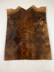 Burl Walnut Drop Top Luthier Guitar Figured Wood Bookmatched Set No:48