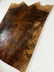 Burl Walnut Drop Top Luthier Guitar Figured Wood Bookmatched Set No:48