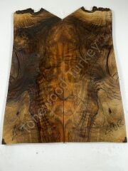 Burl Walnut Drop Top Luthier Guitar Figured Wood Bookmatched Set No:49