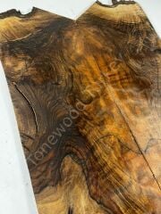 Burl Walnut Drop Top Luthier Guitar Figured Wood Bookmatched Set No:49
