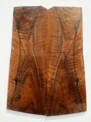 AAA Bastogne Walnut Drop Top Luthier Guitar Figured Wood Bookmatched Set No50