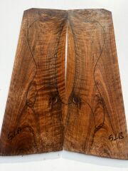 AAA Bastogne Walnut Drop Top Luthier Guitar Figured Wood Bookmatched Set No51