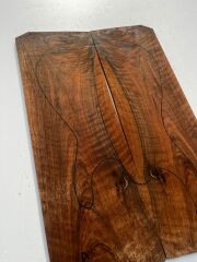 AAA Bastogne Walnut Drop Top Luthier Guitar Figured Wood Bookmatched Set No51