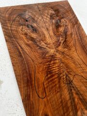 AA Bastoge Walnut Drop Top Luthier Guitar Figured Wood Bookmatched Set No54