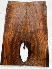 AAA Bastogne Walnut Drop Top Luthier Guitar Figured Wood Bookmatched Set No55