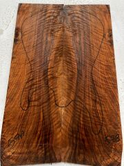 MG Bastogne Walnut Drop Top Luthier Guitar Figured Wood Bookmatched Set No57