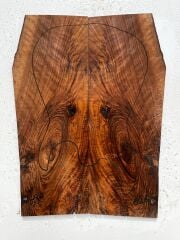 AAA Bastogne Walnut Drop Top Luthier Guitar Figured Wood Bookmatched Set No58