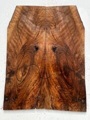 AAA Bastogne Walnut Drop Top Luthier Guitar Figured Wood Bookmatched Set No58