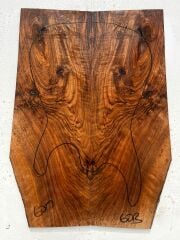 AAA Bastogne Walnut Drop Top Luthier Guitar Figured Wood Bookmatched Set No60