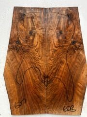 AAA Bastogne Walnut Drop Top Luthier Guitar Figured Wood Bookmatched Set No60