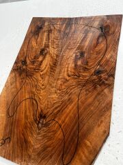 AAA Bastogne Walnut Drop Top Luthier Guitar Figured Wood Bookmatched Set No60