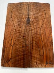 MG Bastogne Walnut Drop Top Luthier Guitar Figured Wood Bookmatched Set No61