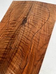 MG Bastogne Walnut Drop Top Luthier Guitar Figured Wood Bookmatched Set No61