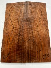 MG Bastogne Walnut Drop Top Luthier Guitar Figured Wood Bookmatched Set No62