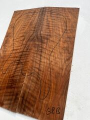 MG Bastogne Walnut Drop Top Luthier Guitar Figured Wood Bookmatched Set No62