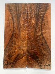 MG Bastogne Walnut Drop Top Luthier Guitar Figured Wood Bookmatched Set No65