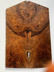 AA BastohneWalnut Drop Top Luthier Guitar Figured Wood Bookmatched Set No40