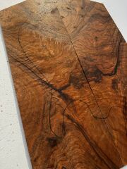 MG Bastogne Walnut Drop Top Luthier Guitar Figured Wood Bookmatched Set No41
