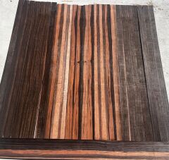 Figured Macassar Ebony Oud Ribs Set