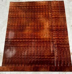 Pommele Quilted Mahogany Oud Ribs Set No:1