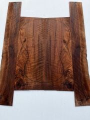 Master Grade Flame Bastogne Walnut Acoustic Guitar Back And Sides set #4