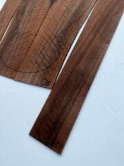 Master Grade Flame Bastogne Walnut Acoustic Guitar Back And Sides set #4