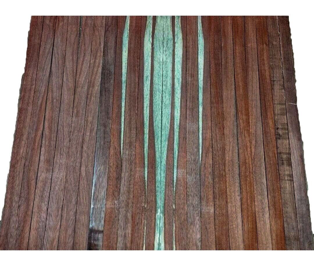 Figured African Padouk Oud Ribs Set